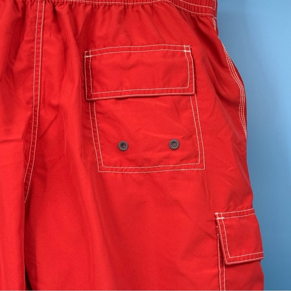 Tommy Bahama Red Board Shorts with Classic Surf Style - Picture 5 of 6